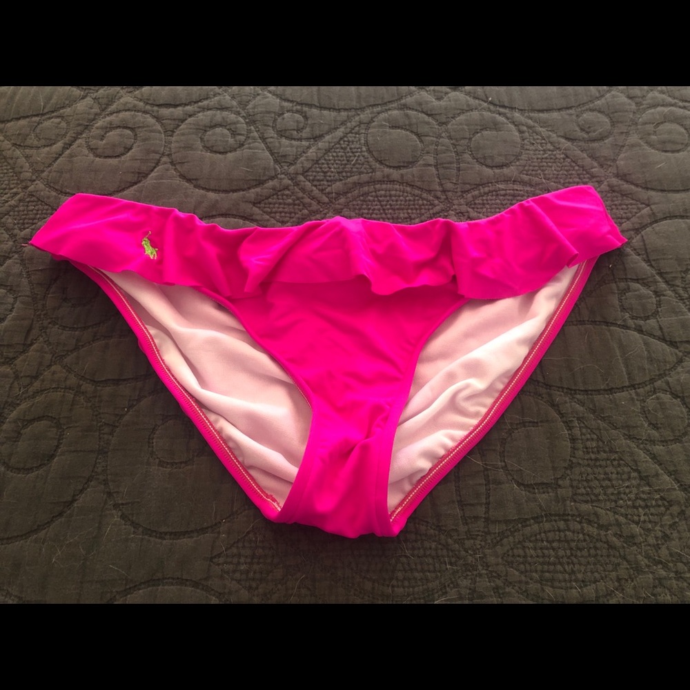 Ralph Lauren Polo Bikini Bottom Pink Size Large